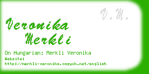 veronika merkli business card